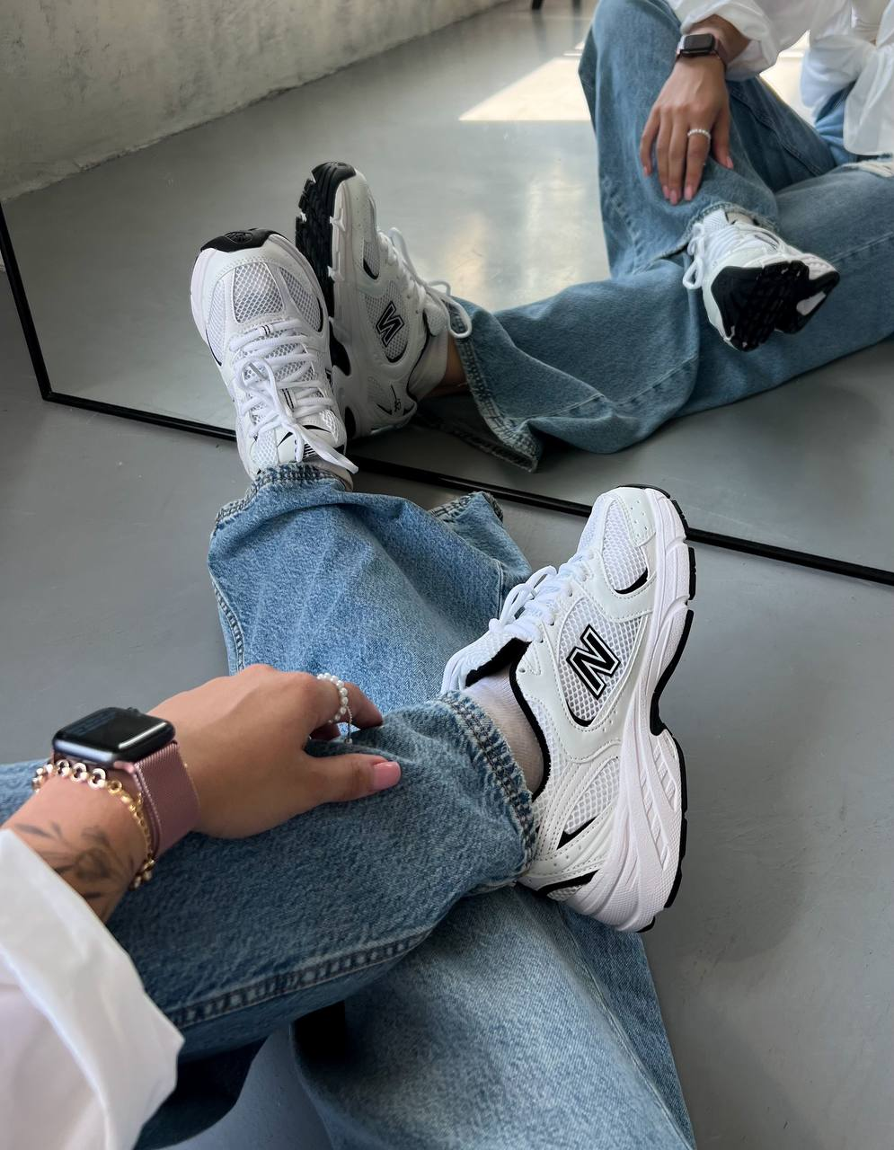 New Balance 530 White Black v2