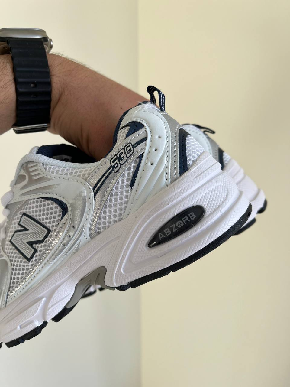 New Balance 530 White Silver Premium