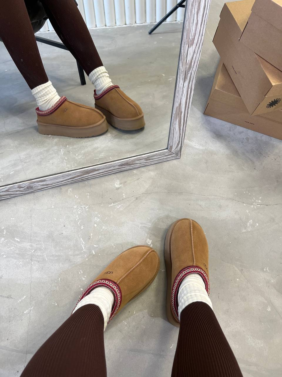 Ugg Tasman Platform Chestnut