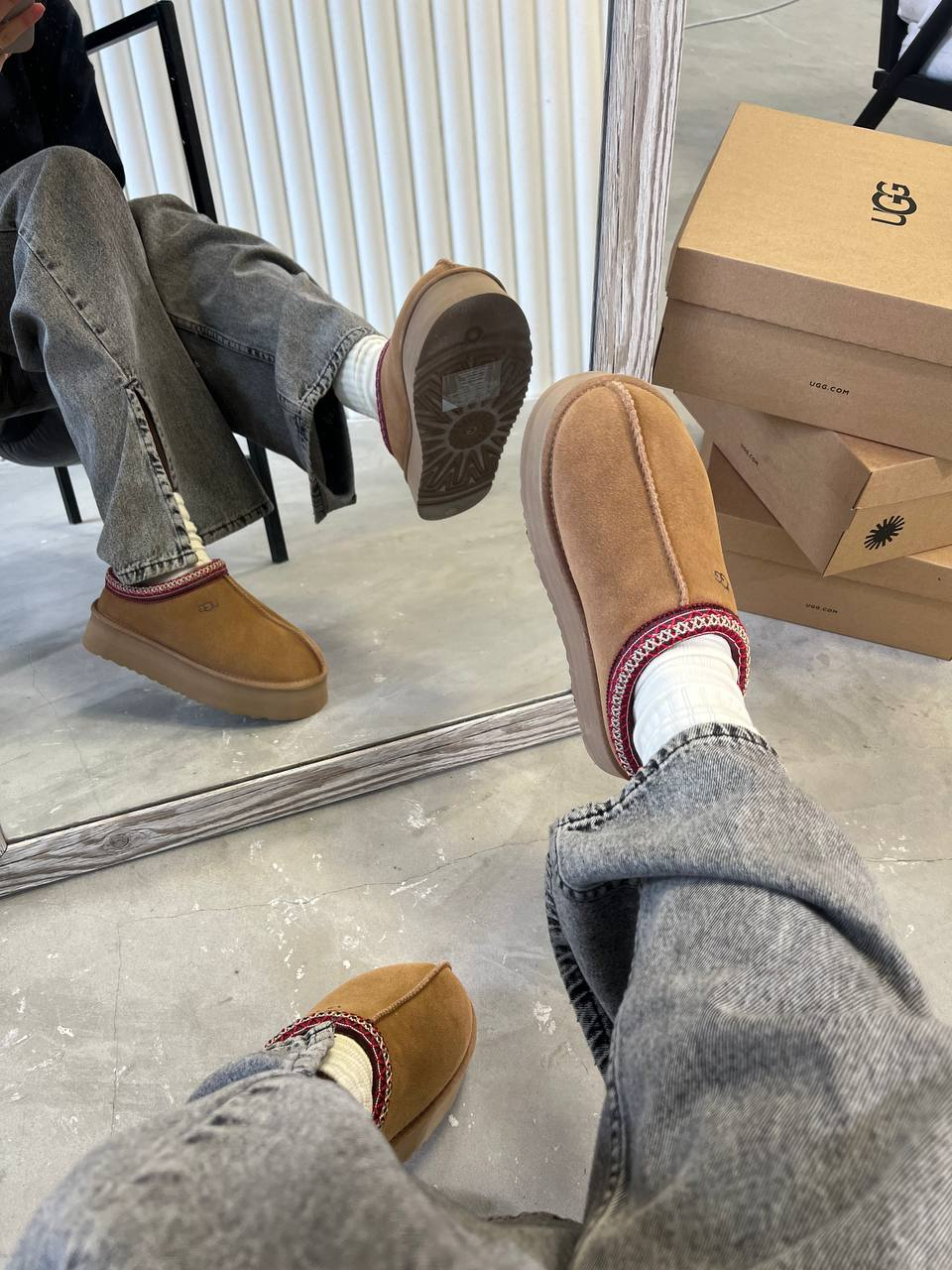 Ugg Tasman Platform Chestnut